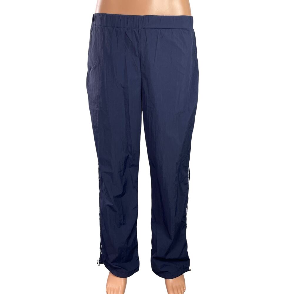 Princess Polly Womens Blue Elastic High Waist Straight Leg Trousers Pants Size 6